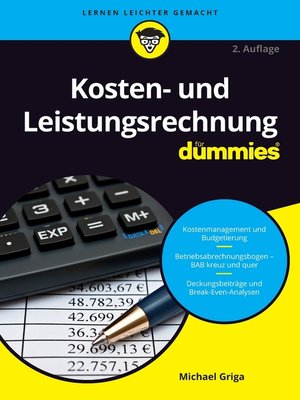 cover image of Kosten- und Leistungsrechnung f&uuml;r Dummies